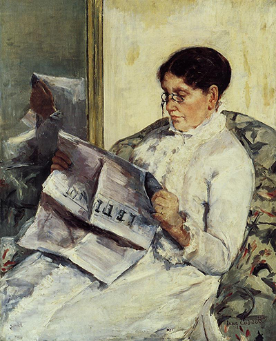 Reading Le Figaro Mary Cassatt